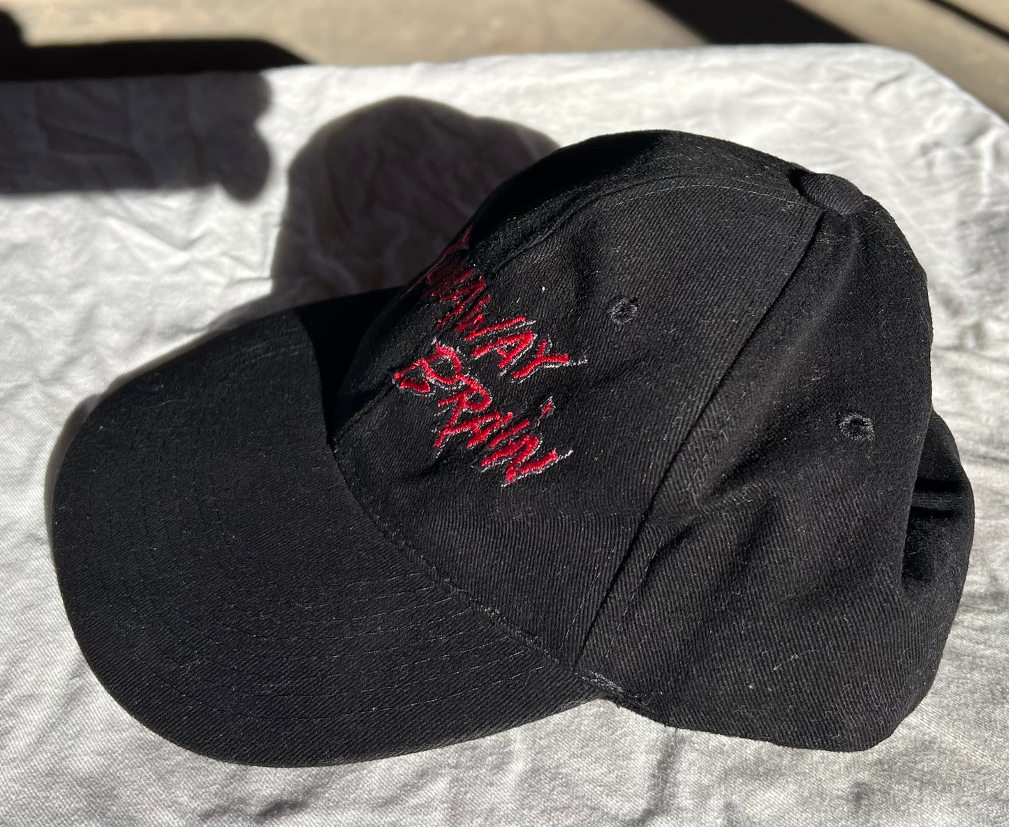 1990s Disney Store Branded Mickey Mouse RUNAWAY BRAIN (Movie) Baseball Cap Hat Snapback Mens Size Cotton